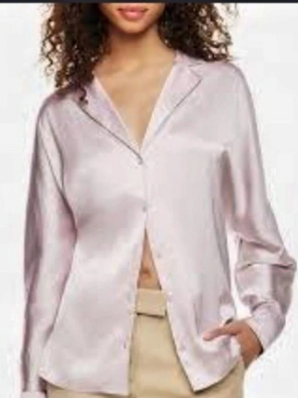 Wilfred Freeform Satin Shirt By Aritzia
